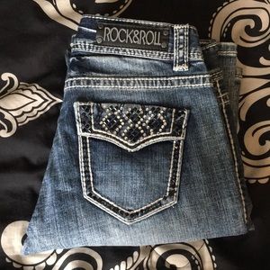 Rock and Roll mid rise boot cut jeans